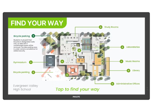 Philips T-Line 55BDL3751T/00 55" 4K Ultra HD Android 13 Interactive Touchscreen Philips Interactive Touchscreen Philips