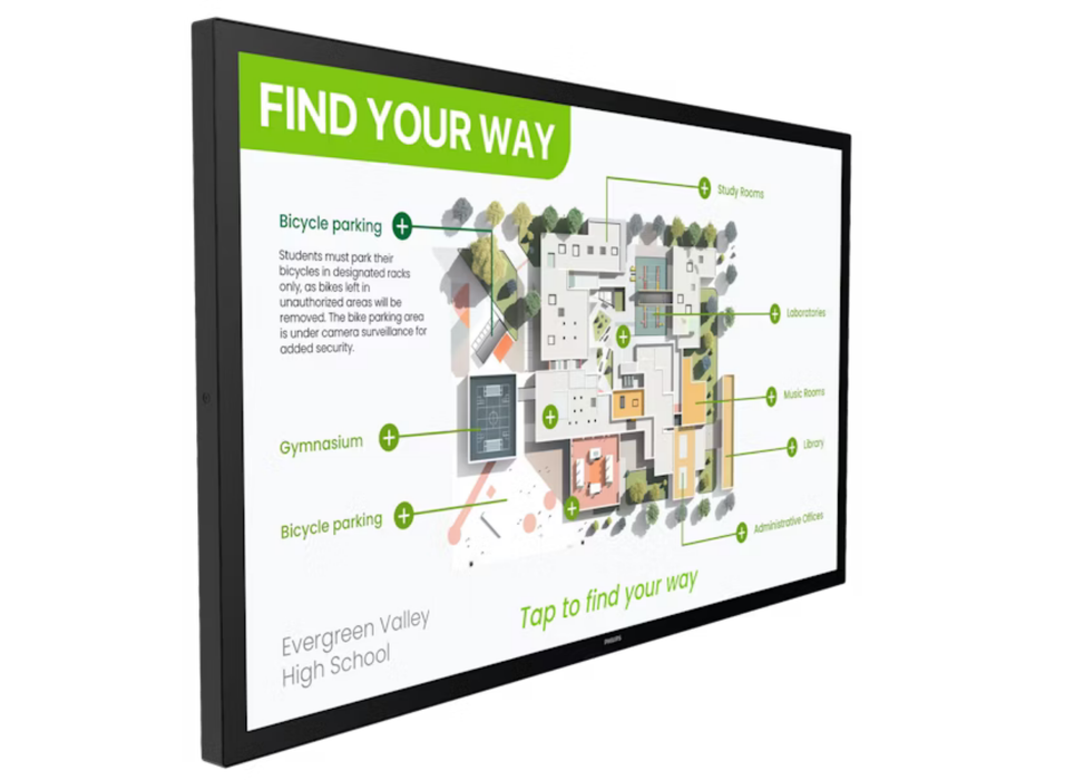 Philips T-Line 55BDL3751T/00 55" 4K Ultra HD Android 13 Interactive Touchscreen Philips Interactive Touchscreen Philips