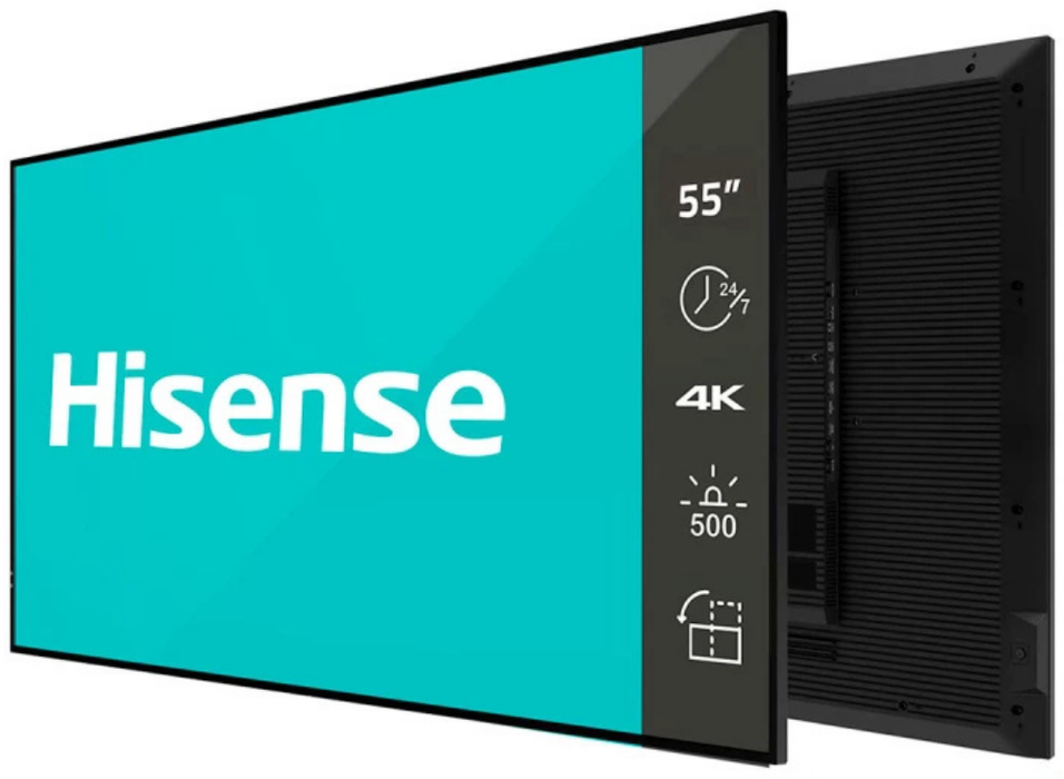 Hisense 55DM66D - 55" 4K UHD Digital Signage Display - 24/7 Android OS