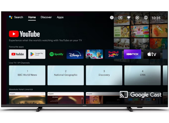 Philips 55HFL4518U/12 55" 4K UHD Professional Hospitality TV with Google Cast™ Hotel TV Philips