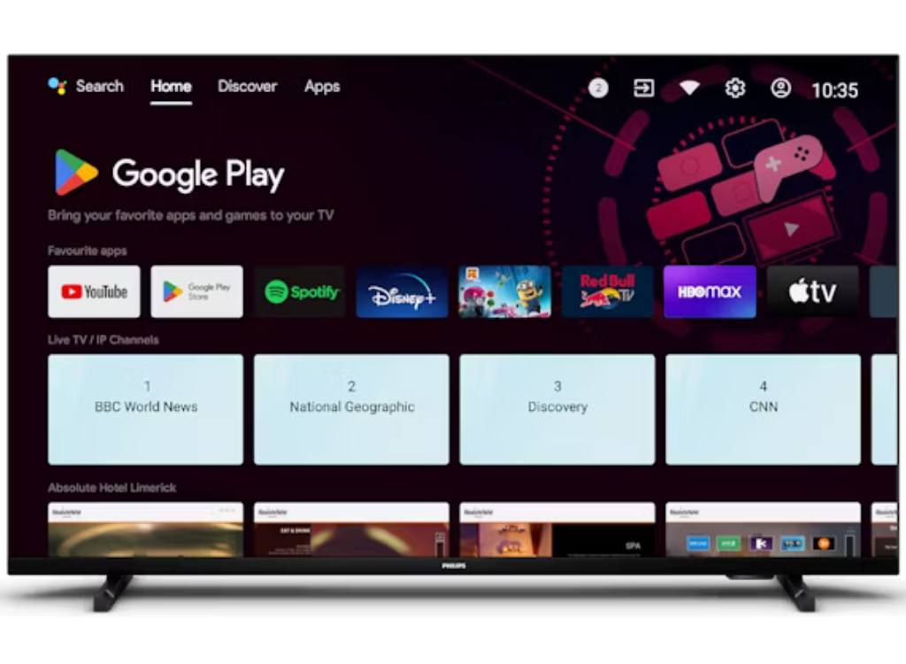 Philips 55HFL4518U/12 55" 4K UHD Professional Hospitality TV with Google Cast™ Hotel TV Philips