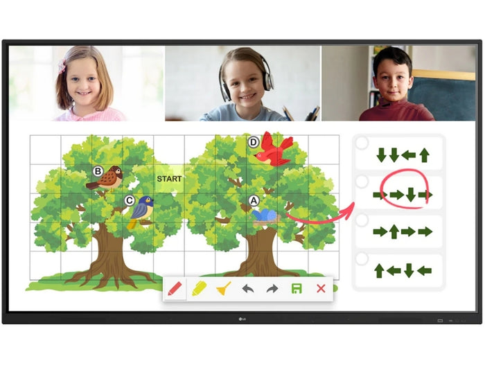 LG 55TR3BG 55" UHD IR-Type Touch Interactive Digital Board Interactive Touchscreen Display LG