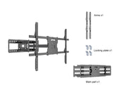 Multibrackets 65" - 110" M Universal Long Reach Arm 980mm SD Dual | 7350105215605 Wall Mount Bracket Multibrackets