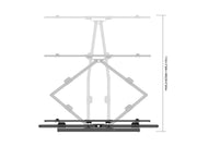 Multibrackets 65" - 110" M Universal Long Reach Arm 980mm SD Dual | 7350105215605 Wall Mount Bracket Multibrackets