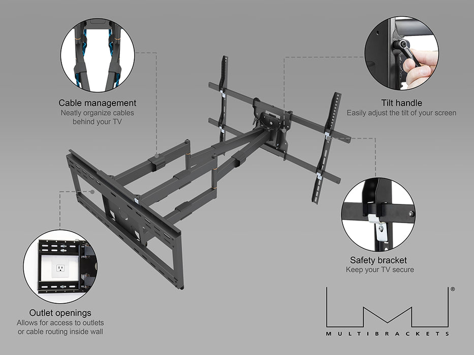 Multibrackets 65" - 110" M Universal Long Reach Arm 980mm SD Dual | 7350105215605