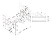 Multibrackets 65" - 110" M Universal Long Reach Arm 980mm SD Dual | 7350105215605 Wall Mount Bracket Multibrackets