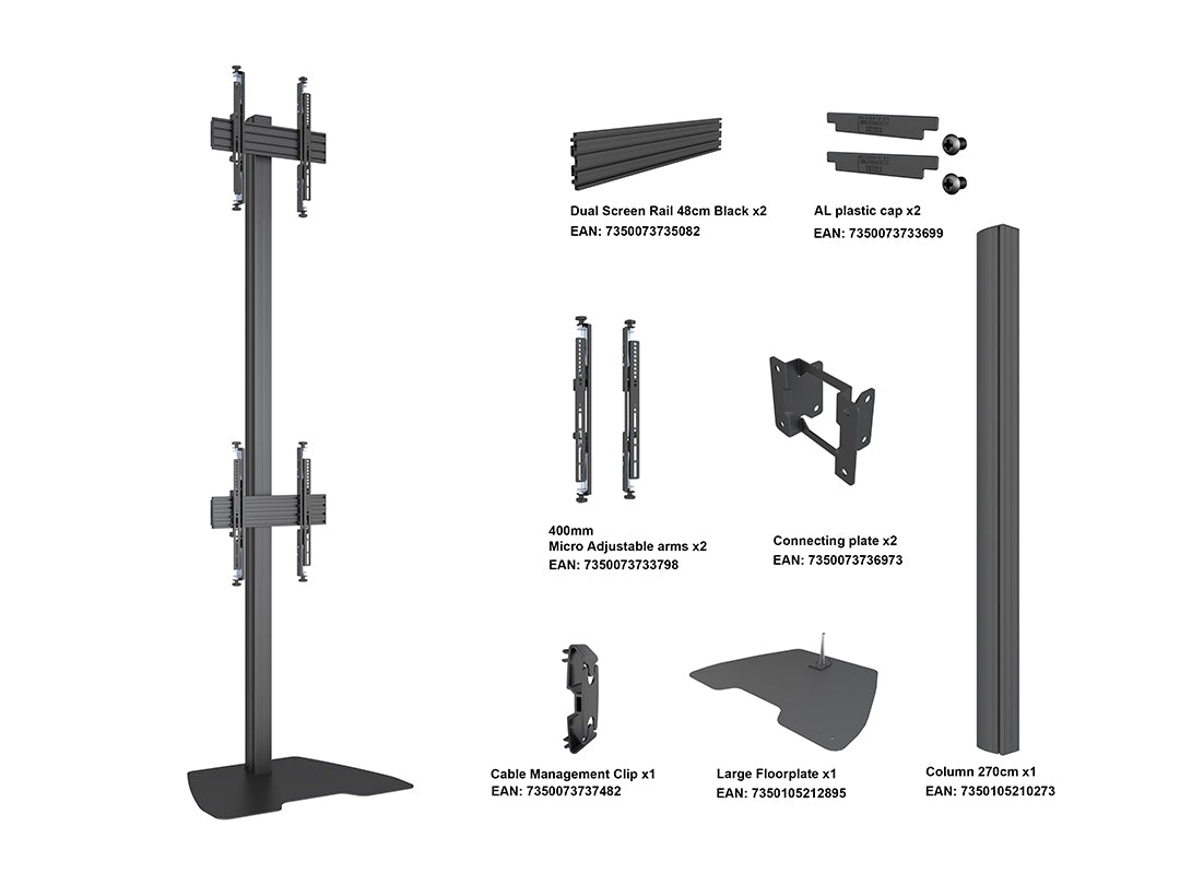 Multibrackets MBFSC2U M Floorstand Column Pro - (40"-65") Floor Stand Multibrackets