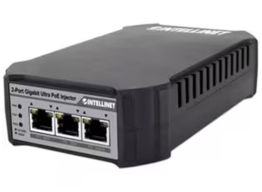 Intellinet 2-Port Gigabit Ultra PoE-Injector 10/100/1000 Mbit/s (UK 3-pin plug) | 561488-UK