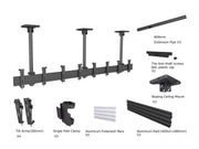 Multibrackets 0.8m Tilt 27"-32" Pro Series Menu Board Ceiling Mount For 4 Screen Ceiling Mount Bracket Multibrackets