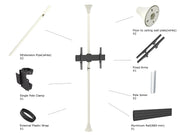 Multibrackets MBFC1U M Floor to Ceiling Mount Pro - Up to 40"-65" Screen Floor to Ceiling Display Mount Multibrackets