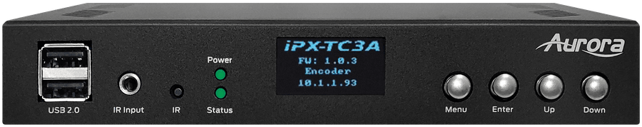 Aurora IPX-TC3A-DF-Pro 3rd Gen 4K 10Gbps AV-over-IP Transceiver Box Network Transceiver Aurora