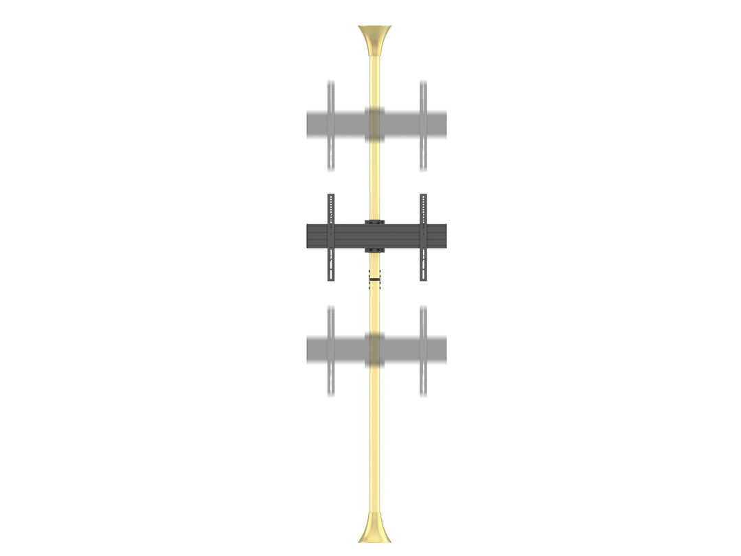 Multibrackets MBFC1U Brass M Floor to Ceiling Mount Pro - Up to 40"-65" Screen Floor to Ceiling Display Mount Multibrackets
