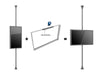Multibrackets M Pro Series Enclosure 65" Floor to Ceiling Medium Black Signage Display Enclosures Multibrackets