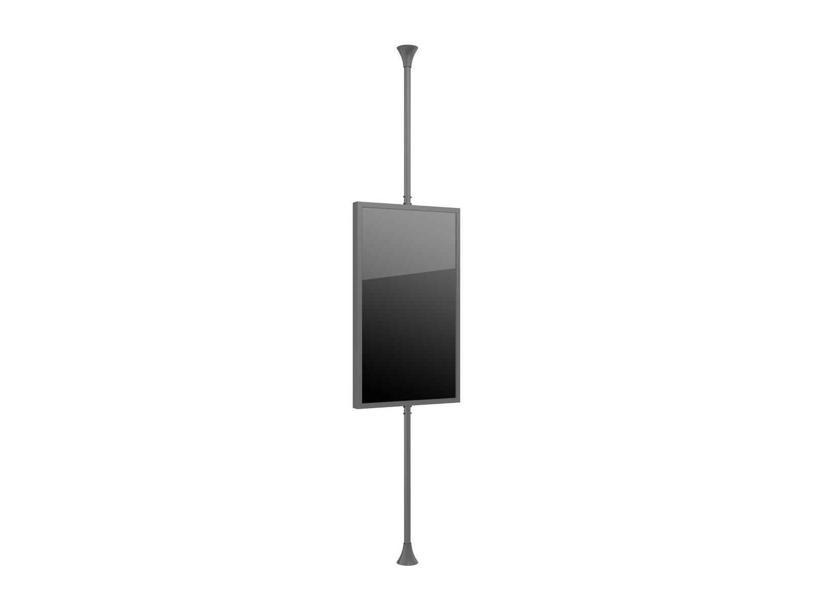 Multibrackets M Pro Series Enclosure 65" Floor to Ceiling Medium Black Signage Display Enclosures Multibrackets