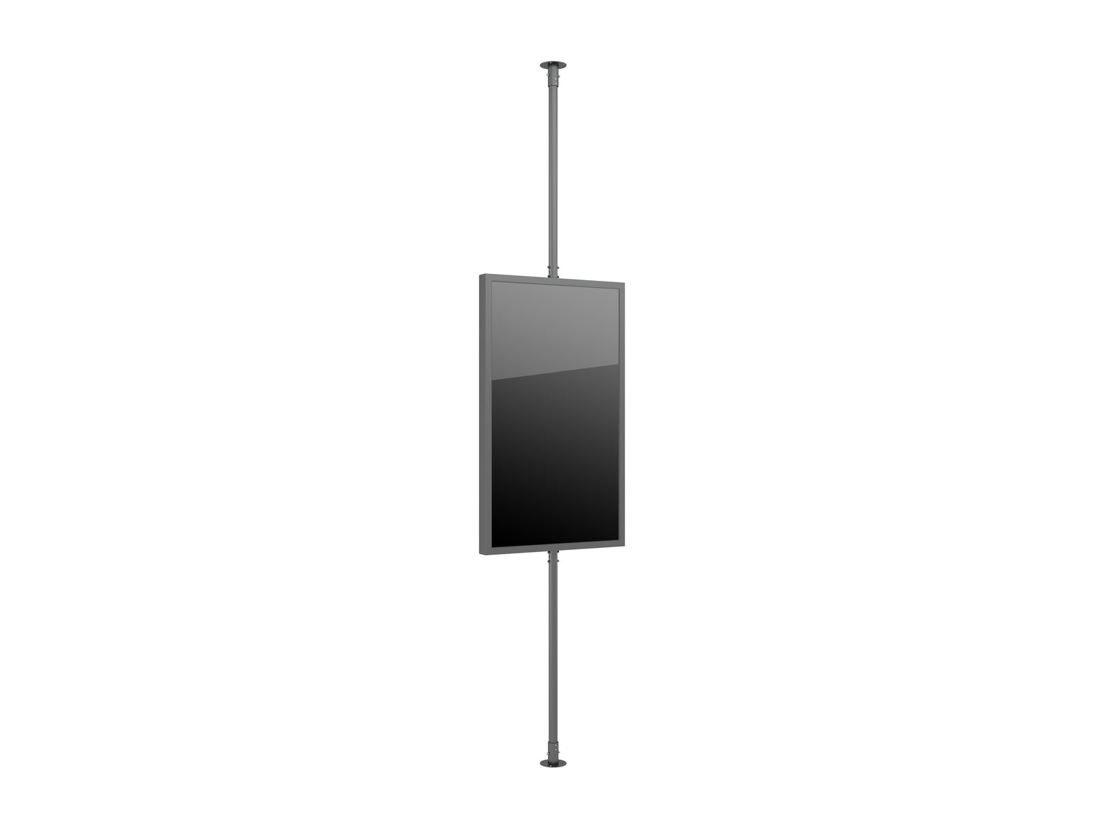 Multibrackets M Pro Series Enclosure 65" Floor to Ceiling Medium Black Signage Display Enclosures Multibrackets