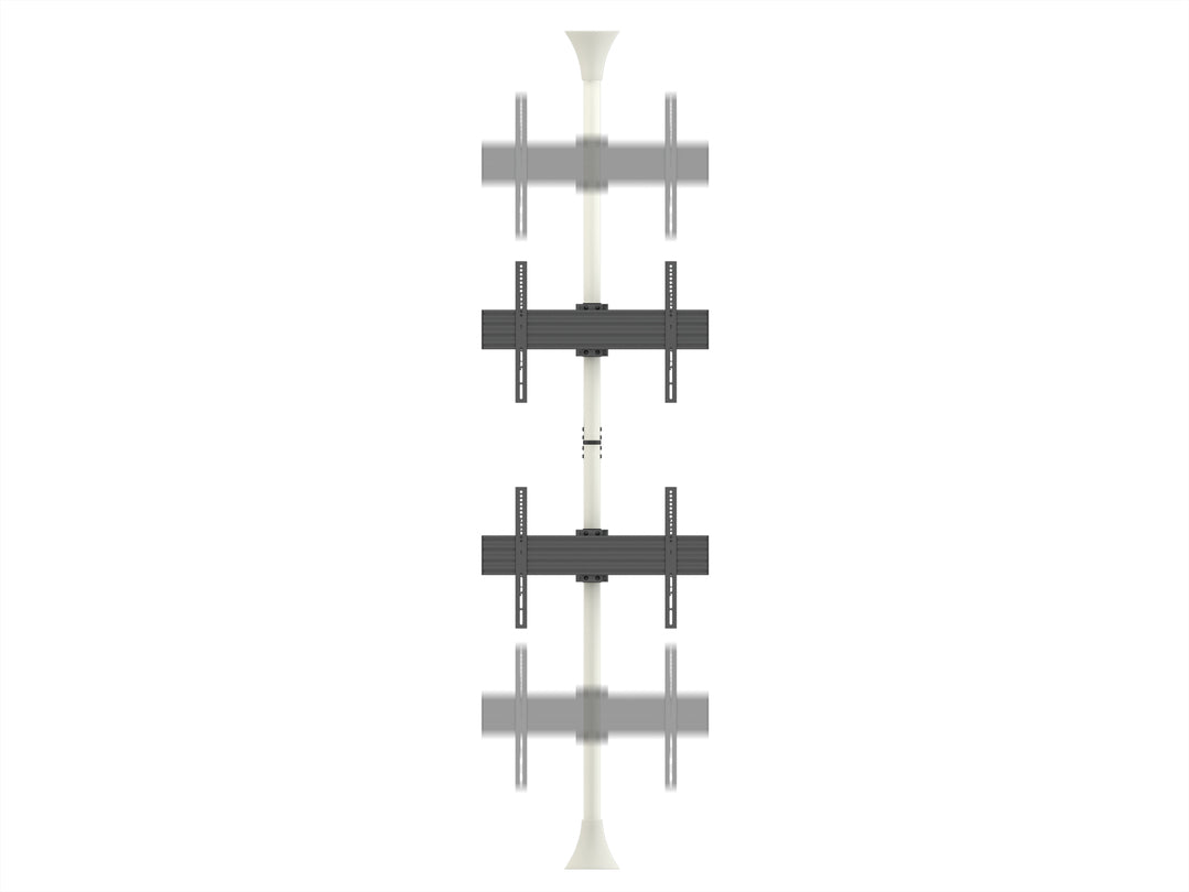 Multibrackets MBFC2U White M Floor to Ceiling Mount Pro - Up to 40"-65" Screen Floor to Ceiling Display Mount Multibrackets
