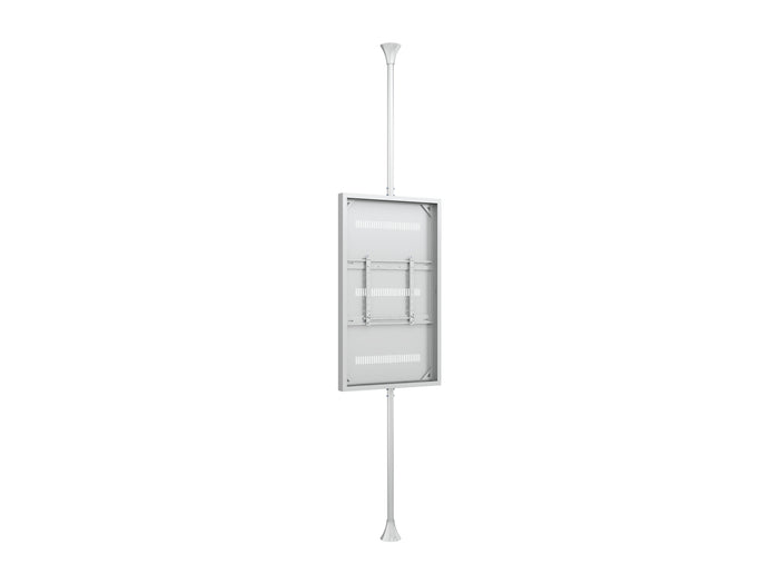 Multibrackets M Pro Series Enclosure 65" Floor to Ceiling Medium White Signage Display Enclosures Multibrackets