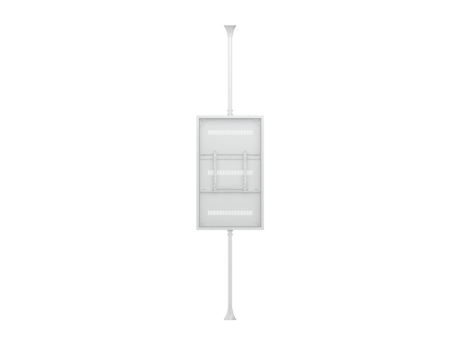 Multibrackets M Pro Series Enclosure 65" Floor to Ceiling Medium White Signage Display Enclosures Multibrackets