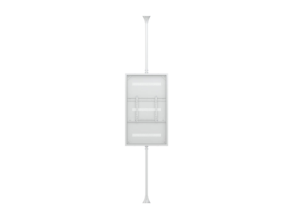 Multibrackets M Pro Series Enclosure 65" Floor to Ceiling Medium White Signage Display Enclosures Multibrackets