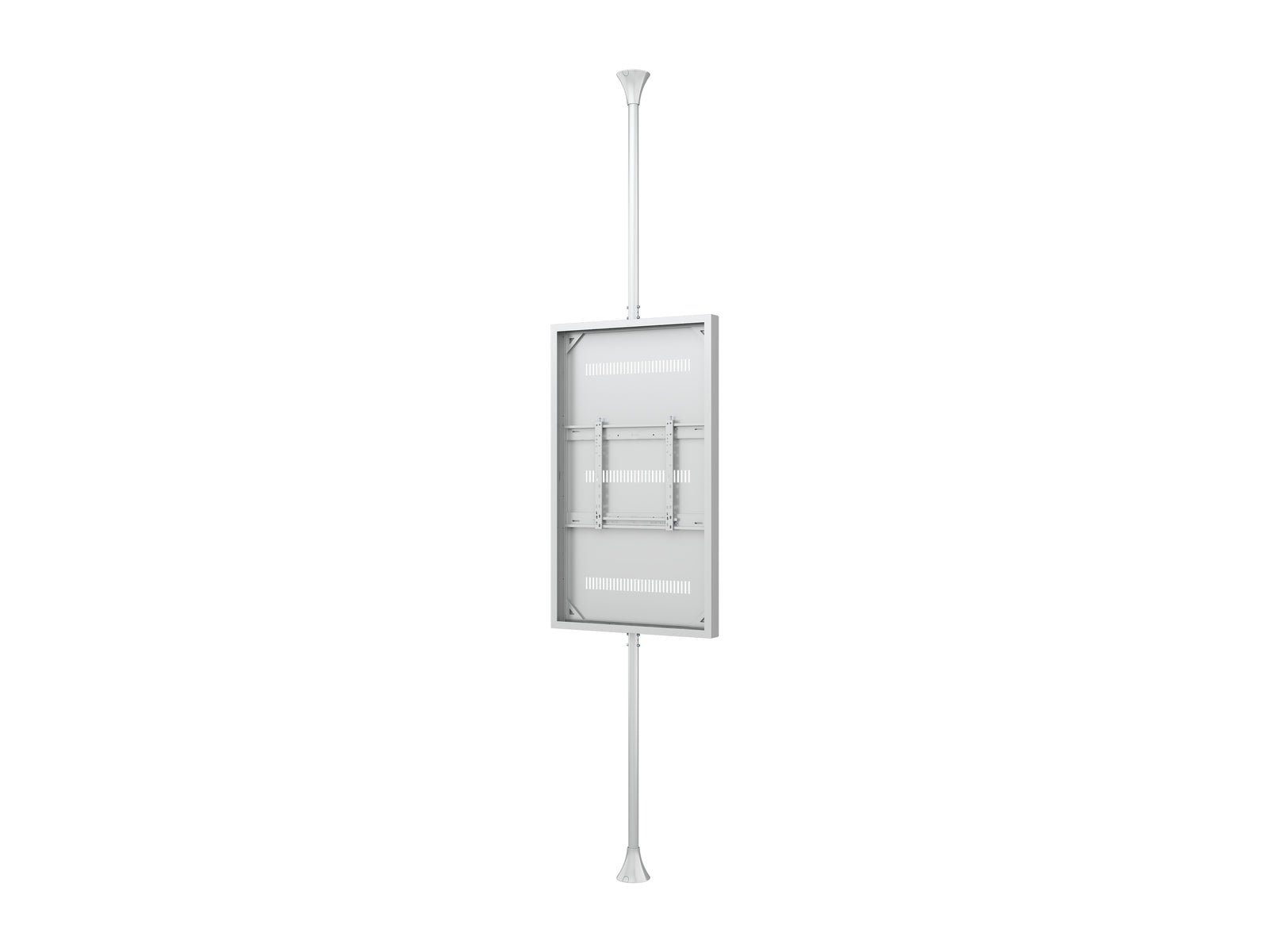Multibrackets M Pro Series Enclosure 65" Floor to Ceiling Medium White Signage Display Enclosures Multibrackets