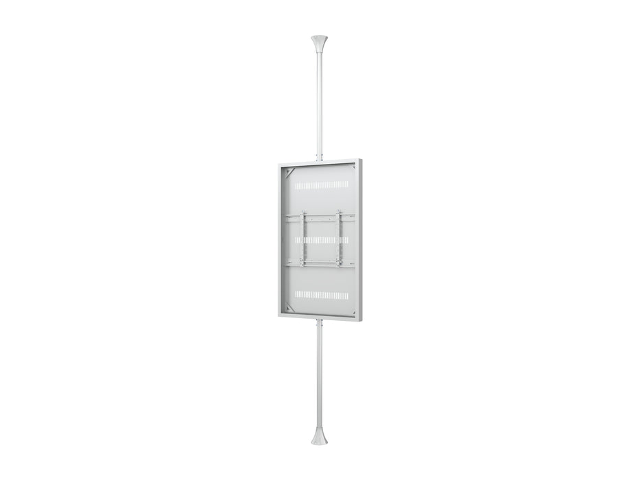 Multibrackets M Pro Series Enclosure 65" Floor to Ceiling Medium White Signage Display Enclosures Multibrackets