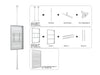 Multibrackets M Pro Series Enclosure 65" Floor to Ceiling Medium White Signage Display Enclosures Multibrackets