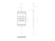 Multibrackets M Pro Series Enclosure 65" Floor to Ceiling Medium White Signage Display Enclosures Multibrackets