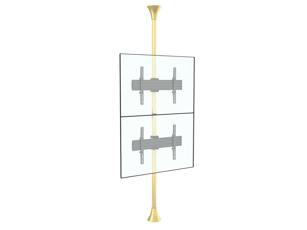 Multibrackets MBFC2U Brass M Floor to Ceiling Mount Pro - Up to 40"-65" Screen Floor to Ceiling Display Mount Multibrackets
