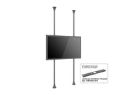 Multibrackets M Pro Series Enclosure 75" Floor to Ceiling Large Black Signage Display Enclosures Multibrackets