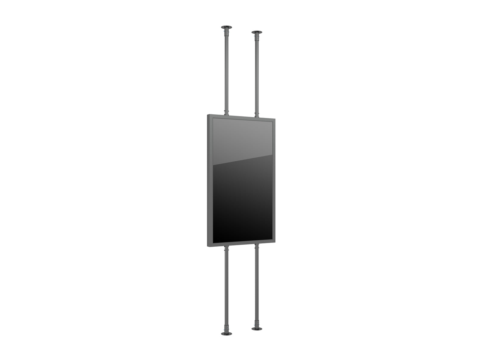 Multibrackets M Pro Series Enclosure 75" Floor to Ceiling Large Black Signage Display Enclosures Multibrackets