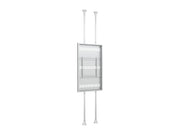 Multibrackets M Pro Series Enclosure 75" Floor to Ceiling Large White Signage Display Enclosures Multibrackets