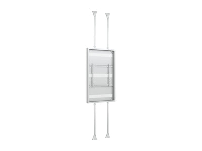 Multibrackets M Pro Series Enclosure 75" Floor to Ceiling Large White Signage Display Enclosures Multibrackets