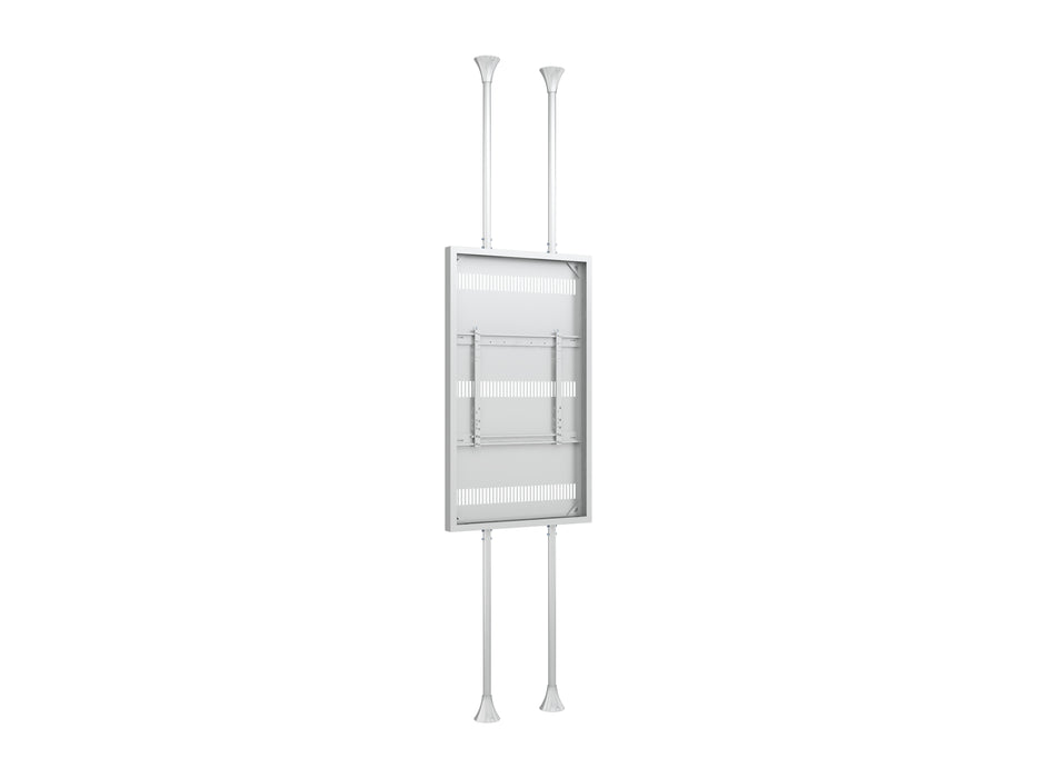 Multibrackets M Pro Series Enclosure 75" Floor to Ceiling Large White Signage Display Enclosures Multibrackets