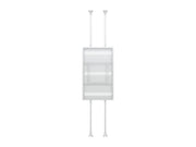 Multibrackets M Pro Series Enclosure 75" Floor to Ceiling Large White Signage Display Enclosures Multibrackets
