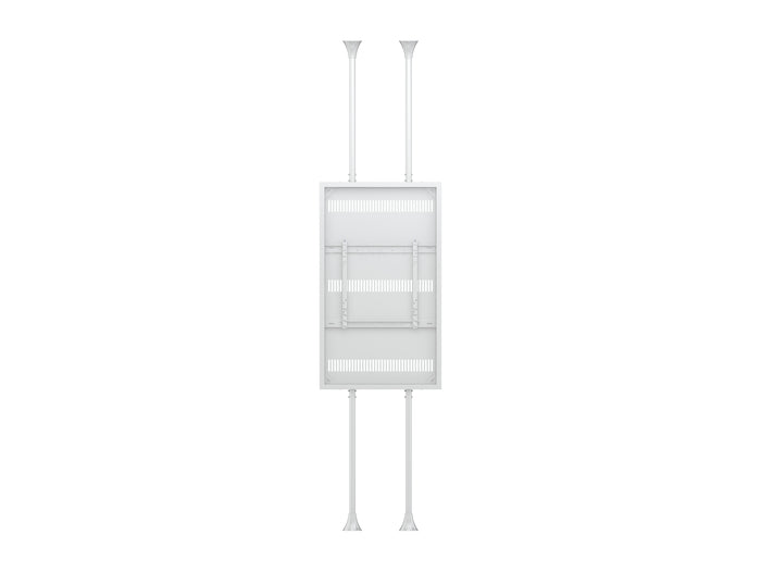 Multibrackets M Pro Series Enclosure 75" Floor to Ceiling Large White Signage Display Enclosures Multibrackets