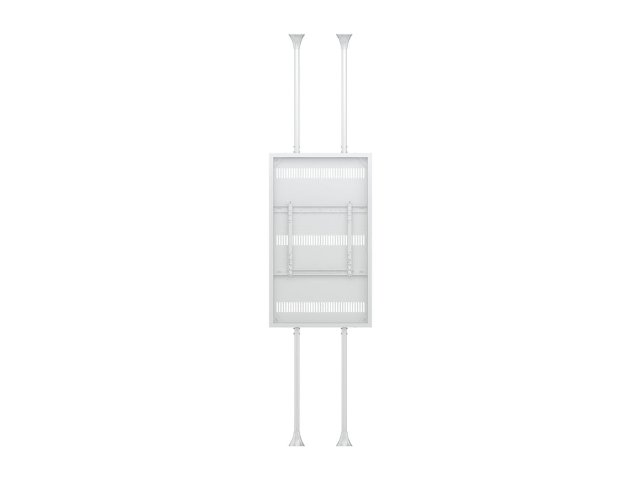 Multibrackets M Pro Series Enclosure 75" Floor to Ceiling Large White Signage Display Enclosures Multibrackets