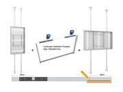 Multibrackets M Pro Series Enclosure 75" Floor to Ceiling Large White Signage Display Enclosures Multibrackets
