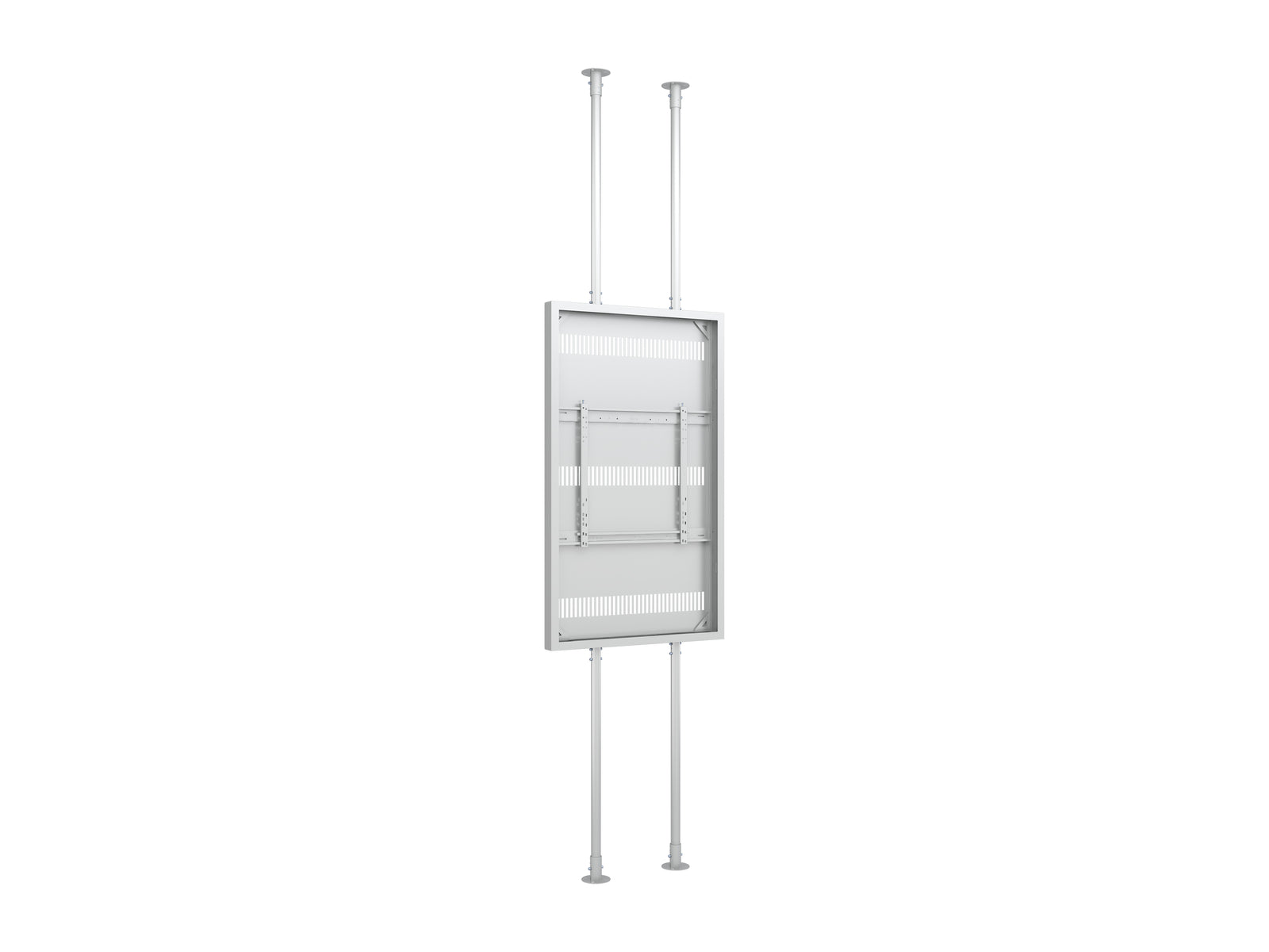 Multibrackets M Pro Series Enclosure 75" Floor to Ceiling Large White Signage Display Enclosures Multibrackets
