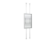 Multibrackets M Pro Series Enclosure 75" Floor to Ceiling Large White Signage Display Enclosures Multibrackets