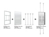Multibrackets M Pro Series Enclosure 75" Floor to Ceiling Large White Signage Display Enclosures Multibrackets