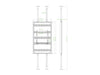 Multibrackets M Pro Series Enclosure 75" Floor to Ceiling Large White Signage Display Enclosures Multibrackets
