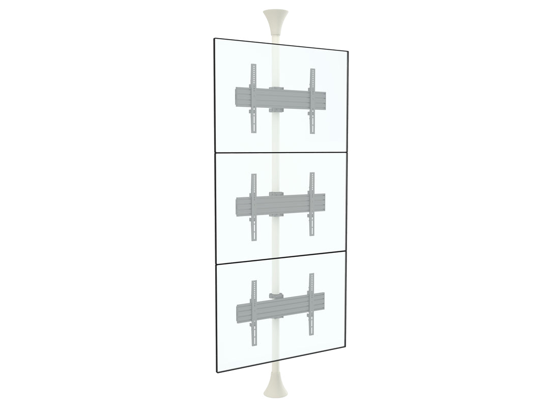 Multibrackets MBFC3U White M Floor to Ceiling Mount Pro - Up to 40"-65" Screen Floor to Ceiling Display Mount Multibrackets