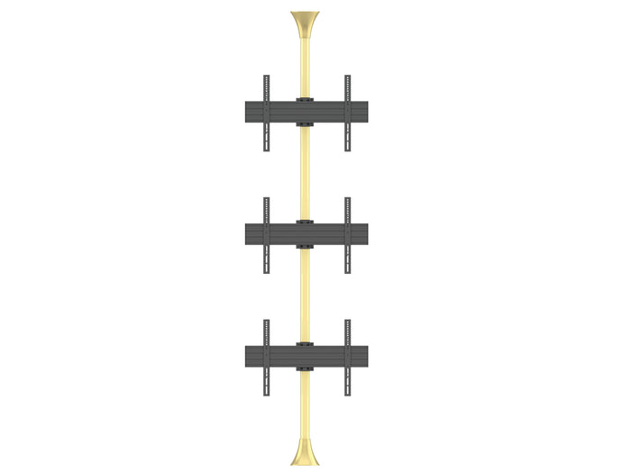 Multibrackets MBFC3U Brass M Floor to Ceiling Mount Pro - Up to 40"-65" Screen Floor to Ceiling Display Mount Multibrackets