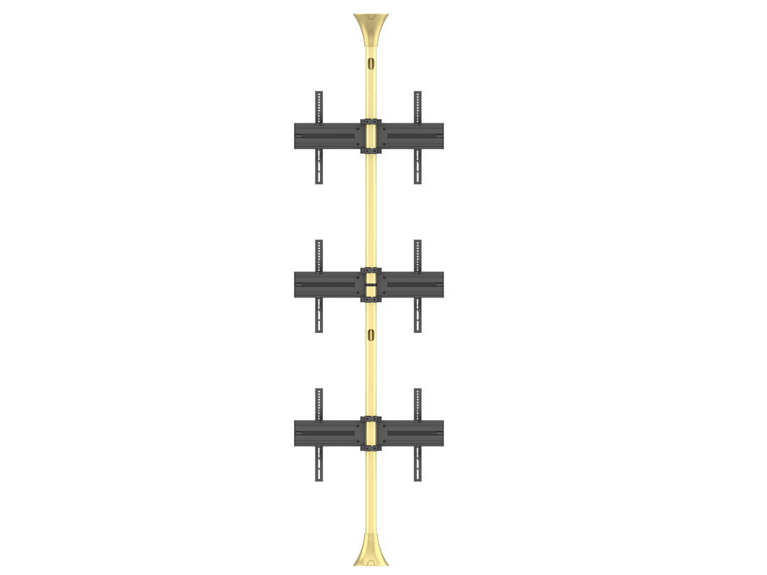 Multibrackets MBFC3U Brass M Floor to Ceiling Mount Pro - Up to 40"-65" Screen Floor to Ceiling Display Mount Multibrackets