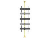 Multibrackets MBFC3U Brass M Floor to Ceiling Mount Pro - Up to 40"-65" Screen Floor to Ceiling Display Mount Multibrackets