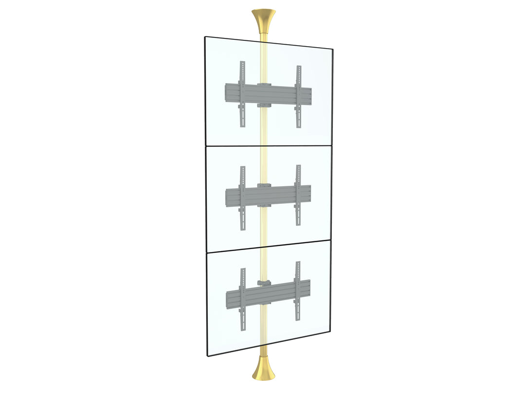Multibrackets MBFC3U Brass M Floor to Ceiling Mount Pro - Up to 40"-65" Screen Floor to Ceiling Display Mount Multibrackets