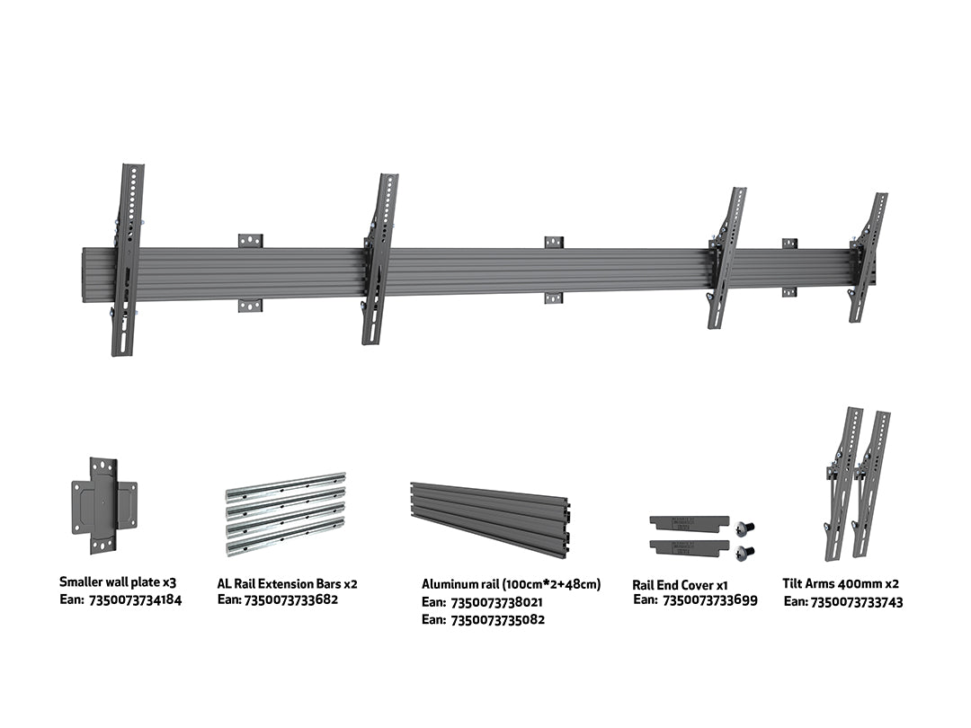 Multibrackets MBW2UHD Tilt M Wallmount Pro - (65"-75") Wall Mount Bracket Multibrackets