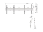 Multibrackets MBW2UHD Tilt M Wallmount Pro - (65"-75") Wall Mount Bracket Multibrackets