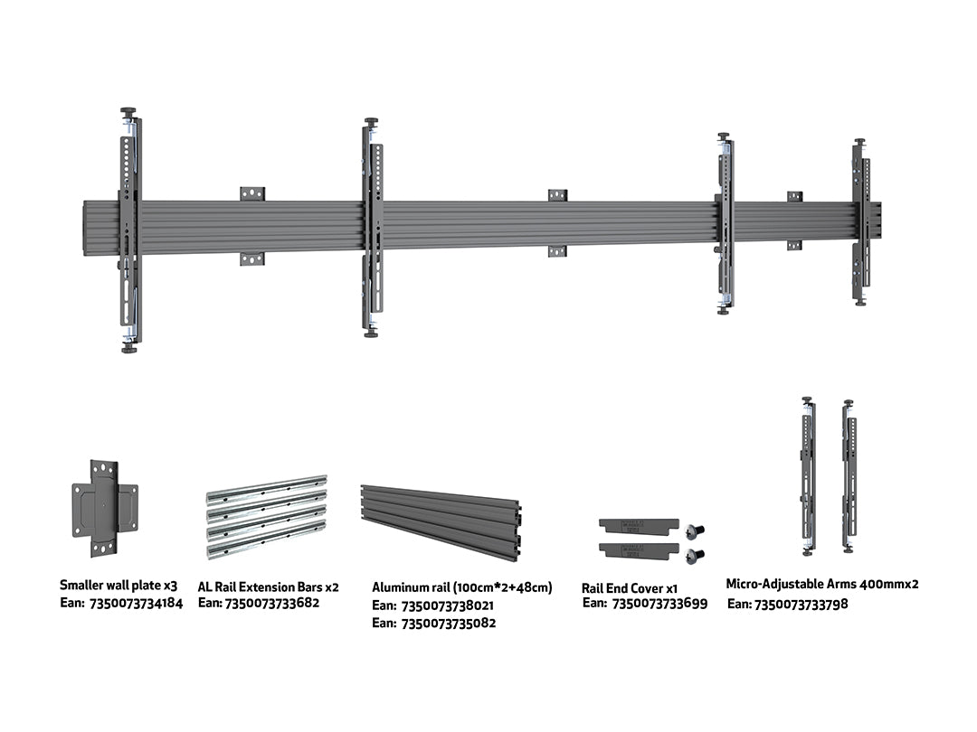 Multibrackets MBW2UHD Micro Adjustable M Wallmount Pro - (65" - 75") Wall Mount Bracket Multibrackets