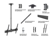 Multibrackets 40” - 75" - 1.5m Pole Single Side Display Ceiling Mount Pro Ceiling Mount Bracket Multibrackets